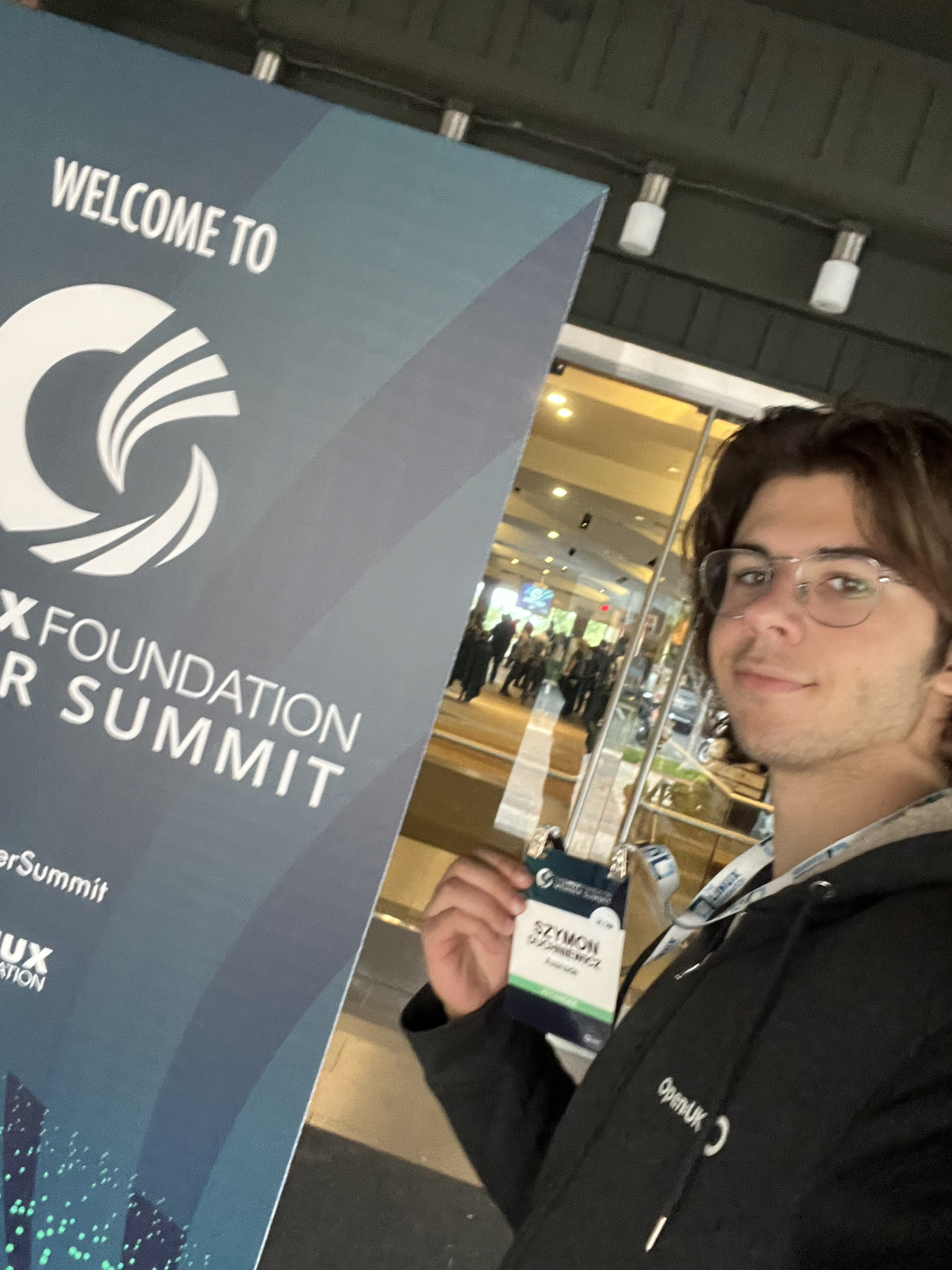 Szymon at Linux Foundation Member Summit